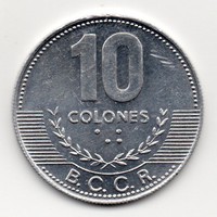 Costa Rica 10 Colon, 2005, UNC