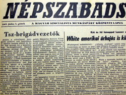 1965 június 4  /  NÉPSZABADSÁG  /  Régi ÚJSÁGOK KÉPREGÉNYEK MAGAZINOK Ssz.:  14858