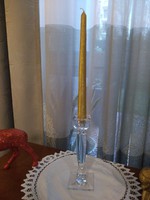 Peeled crystal candle holder
