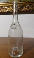 19. század végi Tokaj palack egyenes hengeres testű, hosszú nyakú, színtelen üvegpalack (Sa-543)