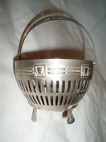 Antique metal sugar bowl