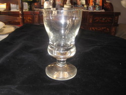 Biedermeier glass, beautiful, polished, 8.5 x 15.5 cm