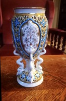Zsolnay antik különleges kupa, gyűjtői darab