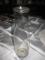 Manufactured, antique, broken, thin-walled fine glass, 5.5 x 18 cm