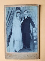 Antique cabinet photo, wedding photo