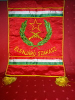 Élenjáró szakasz feliratú zászló. Mérete: 39 x 56 cm.  Vanneki!