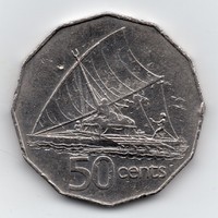 Fiji - Fidzsi 50 cent, 1987