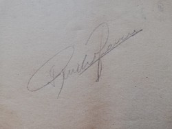 Puskás Ferenc 1948  és könyv aláírásokkal