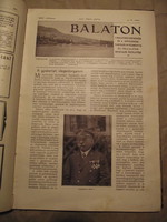 Balaton - A Balatoni szövetség Hivatalos értesítője, 1932 teljes évfolyam egybekötve R+