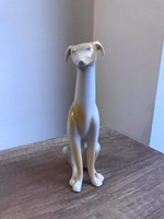 Hollóházi porcelán art deco kutya