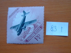 MAGYAR POSTA 1,50 FORINT 1954-es légiposta - repülés napja 83 I