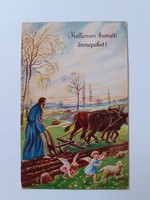 Régi húsvéti képeslap 1928 angyalos levelezőlap