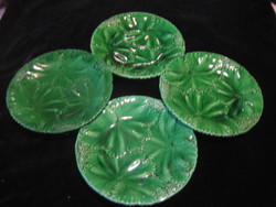 Saarreguimines  majolika tányérok , 4 db  , használva nem volt  18,8 cm