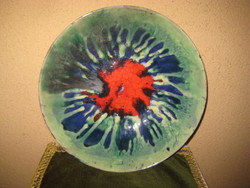 Herendi majolika  , retro fali tányér    a 60 as évek ,   29 cm