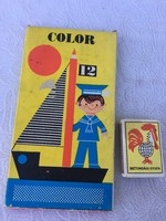12 darab retro színes ceruza doboz - MSZ Balatoni kép Color 12 
