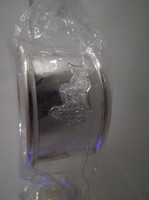 Napkin ring - 3 pcs - silver-plated - new - kitten - engraved - 4 x 2 cm