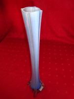 Light blue glass vase, German height 38 cm. He has! Jókai.