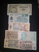 Külföldi papír pénz 7 db