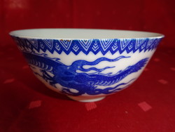 Japán porcelán, minőségi rizses tál, felső átmérője 11,4 cm. Vanneki Jókai