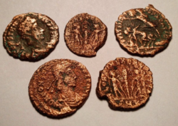 5 darab római érme 