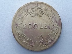Románia 200 LEI 1945 - Román 200 lei külföldi pénzérme eladó