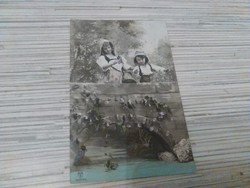 Antik képeslap. Gyerekek. 1912.