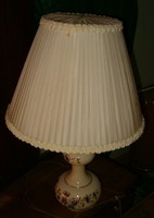 Zsolnay asztali lámpa búzavirág motívum törpéletes állapotban új