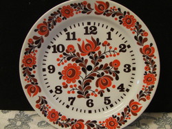 Alföldi porcelán tányéróra,fali óra,óraszerkezet nélkül