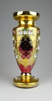 0S275 Bohemia közepes méretű üveg váza 21 cm