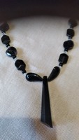 Black necklace 60 cm