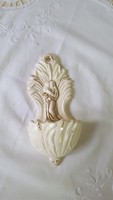 Aranyozott Zsolnay porcelán szenteltvíztartó