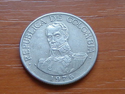 KOLUMBIA COLOMBIA 1 PESO 1976 president Simon Bolivar # 