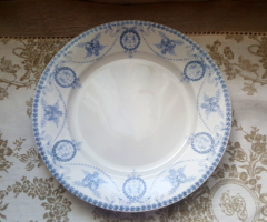 Antik fajansz tányér Société Céramique, Empire dekorral