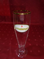 Schladminger kristály üvegpohár, arany szegélyes, mérete 2 dl. Vanneki!