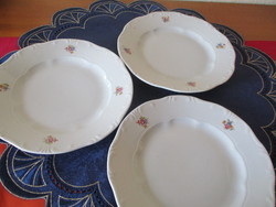 Zsolnay virágmintás szendvics tányérok (3)
