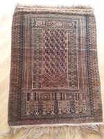 Antik hachlu, kézi csomózású szőnyeg, faliszőnyeg, 133x95cm