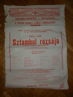 Régi nagy plakát szegedi színház vendégjátéke szabadkán 1982