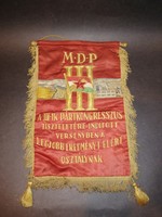 Ritka MDP III kongresszus emlék zászló - EP