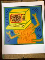Keith Haring (1958-1990)1Kocka-fej' Giclé-nyomás - 2008-ban Kaith Haring alapítvány kiadása!