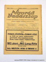 1940 március 1  /  NIMRÓD VADÁSZLAP  /  E R E D E T I, R É G I Újságok Ssz.:  12585