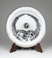1D150 Jurcsák mintás Hollóházi porcelán hamutál 14.5 cm