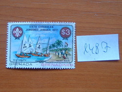 GRENADA GRENADINES 3 $ 1977-es karibi cserkész Jamboree, Jamaica 148J