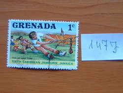 GRENADA 1 C 1977-es karibi cserkész Jamboree, Jamaica 147J