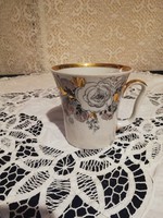 Eladó régi gyönyörű  porcelán orosz Lomonoszov aranyozott bögre!!