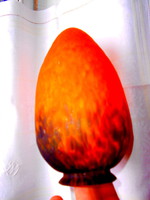 Muránoi színátmenetes lámpabura  vastag üvegből 