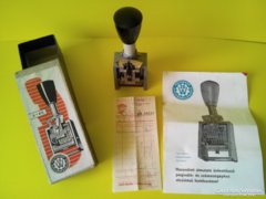 Stamp in polygraph ddr box with block in mint condition