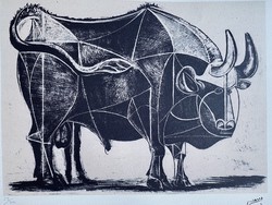Picasso litográfia 70cm x 50cm eredetigazolással