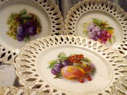 Gyümölcs mintás tányérok