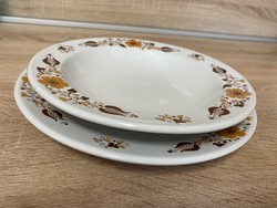 Alföldi porcelán Panni dekor mély tányér, nagy tányér és süteményes