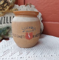 Ceramic Kecskemét plum flavor canning factory, bastard nostalgia, collectible piece, peasant